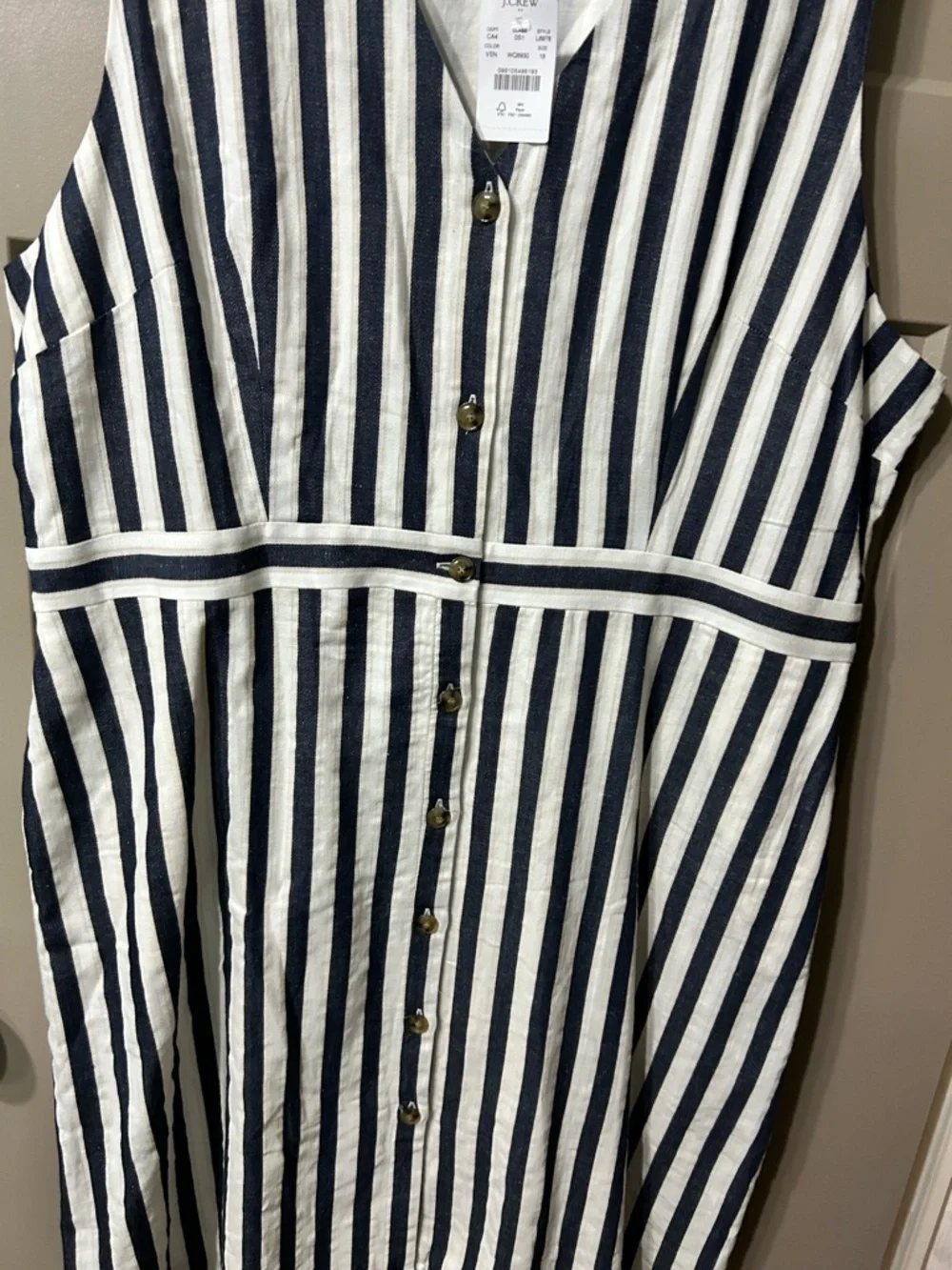 J. Crew sleeveless button